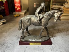 Bronze Look Racing Horse "Mill
