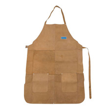 Heavy Duty Work Apron Leather Workwear Tool with Pockets Welding Machine Men