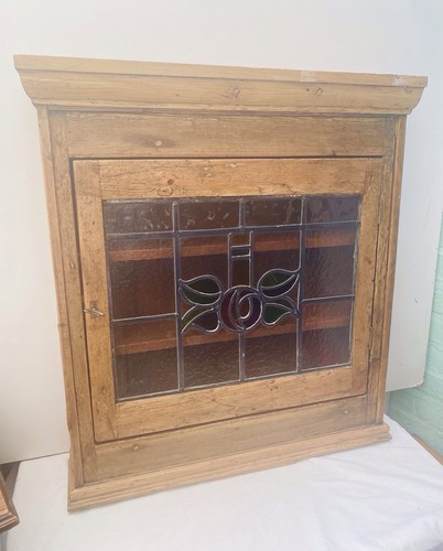 Antique pine cupboard with