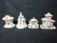 4 x Coalport Fine Bone China House Ornaments, The Villa, Keepers Cottage etc.