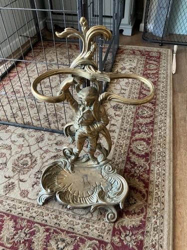 Vintage ornate solid brass - solid,