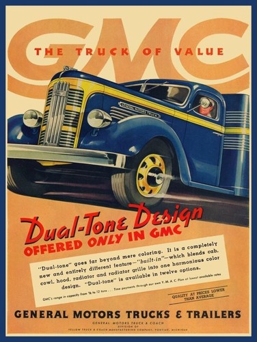 1937 gmc trucks dual - dual, tone