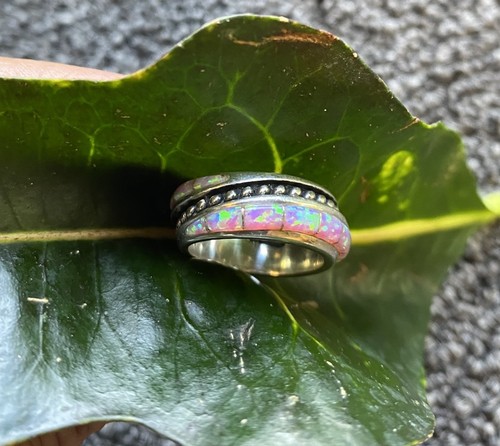 Pink opal navajo sterling - navajo,