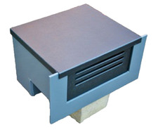 Pond Skimmer PVC In-Wall sits