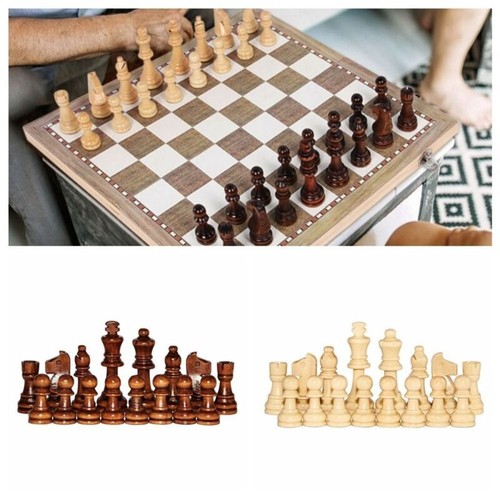 32pcs wooden chess pieces - 32pcs,
