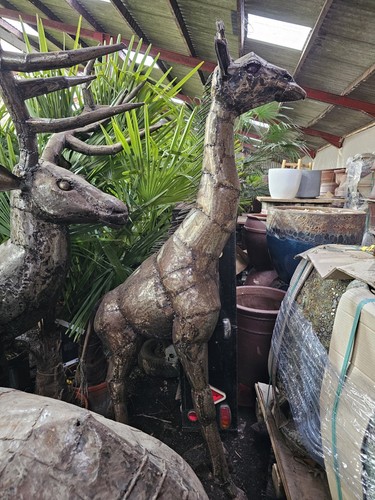 5ft large giraffe metal - 6.5ft,