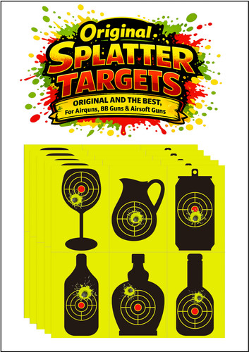 Airgun bottle splatter - 10×,