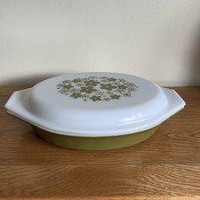 Vintage Pyrex Green Crazy