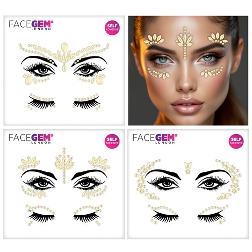 Pcs face gems - face,