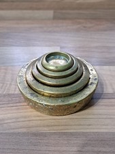 Set of 5 Flat Brass Weights