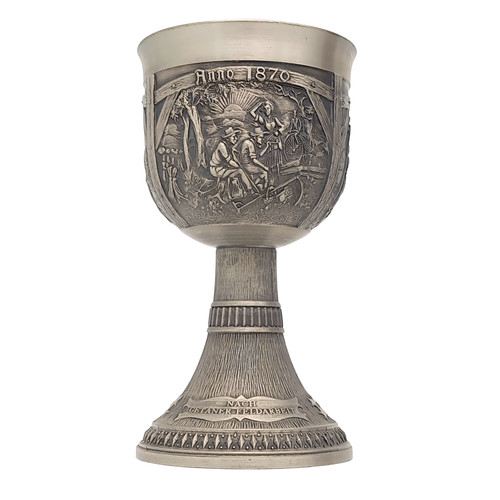 Sks zinn pewter goblet chalice - zinn,