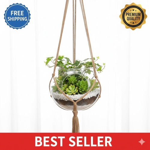 Macrame jute plant - jute, hanger