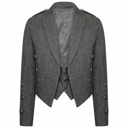 Men gray tweed - tweed, prince
