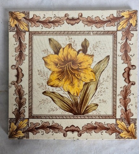 Antique tile pilkingtons - antique, tile,