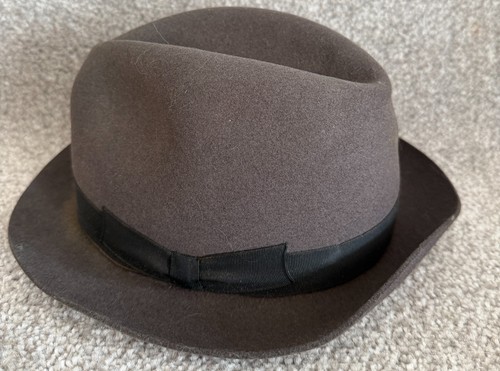 Grey wol felt trilby fedora