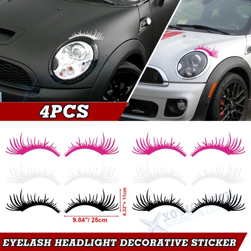 4pcs 25x11cm car eyelashes - 4pcs,