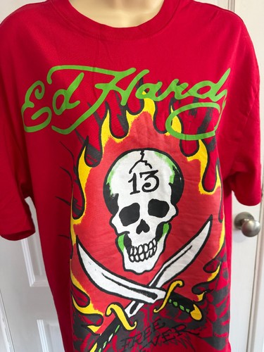 Hardy skull flame graphic t - flame,