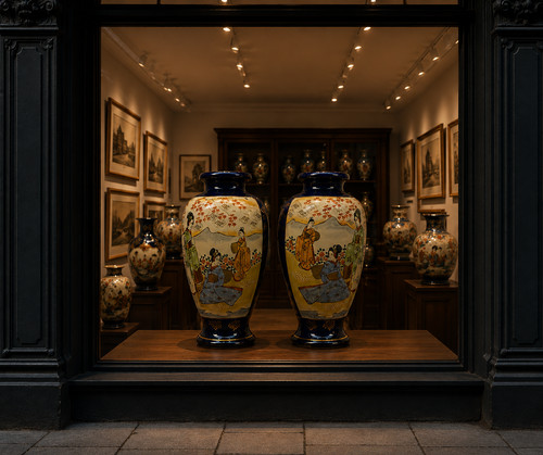 Large pair japanese - pair, satsuma