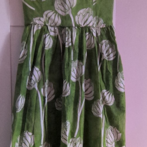 Zara green white - white, maxi