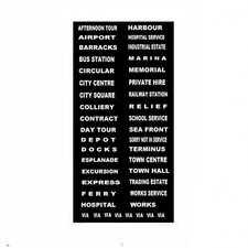 MODEL BUS WATERSLIDE TRANSFERS