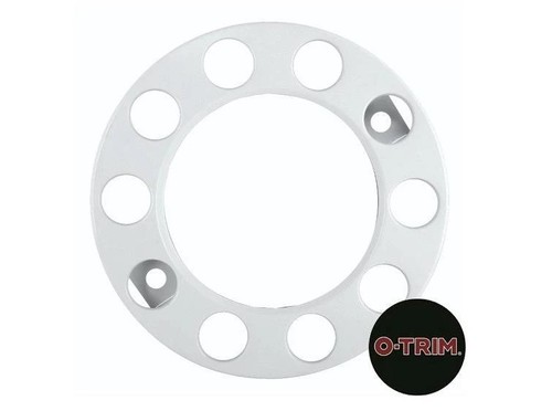 White stud nut ring - stud, pair