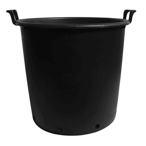 Large black recycled plastic - black,