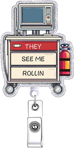 Funny nurse badge reel - nurse,