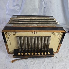 Vintage Ludwig Parsifal Melodeon Button Accordion Made In Germany