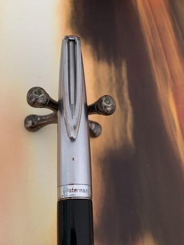 Waterman chrome cap - chrome, black