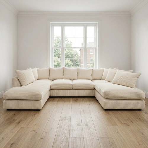 Cream seater sectional sofa - 6,