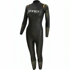 Zone3 Thermal Aspect Breaststroke Womens Wetsuit Black Neoprene Swimming Fleece