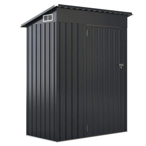 Metal pent shed with - 5’x3′,