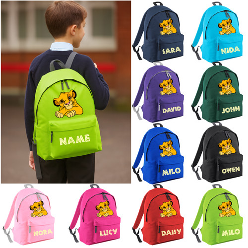 Personalised simba backpack - simba,