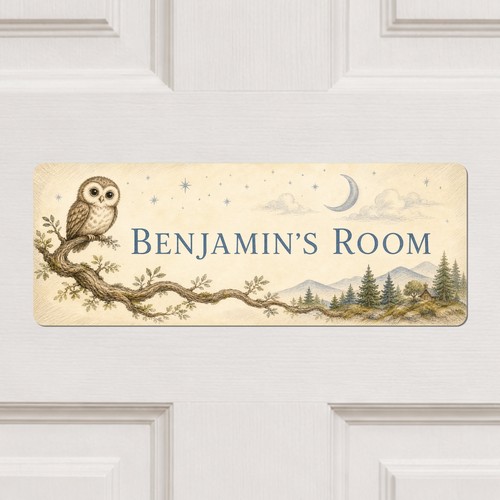 Personalised woodland owl - woodland,