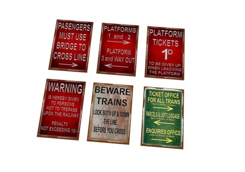 Vintage railway station metal - vintage,