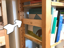 Shelf struts / bookrests (pair) suitable for IKEA IVAR 30 cm