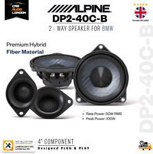 Alpine DP2-40C-B 4" 2-Way 100W Rear Door Component Speakers for BMW Plug & Play