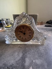 Vintage heavy glass mantel