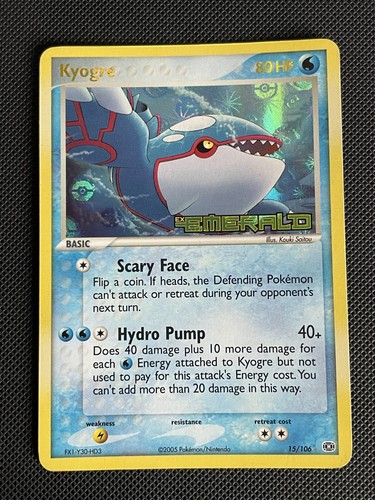 Pokemon kyogre reverse holo - reverse,
