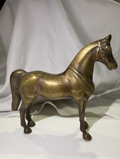 Vintage Solid Brass Horse