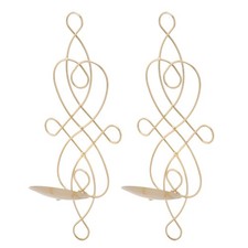 2 Sets Iron Wall Candle Sconce