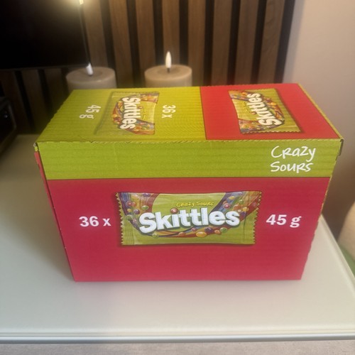 Skittles crazy sours box - box, 36