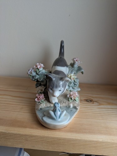 Lladro 1442 cat and - lladro, #1442