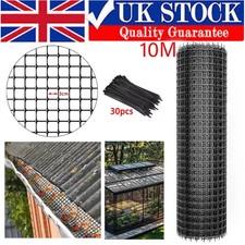 1M x 10M PVC Coated Chicken Mesh Fencing Rabbit Barrier Garden Plastic Net Fence