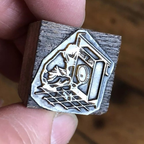Letterpress printing block - letterpress,