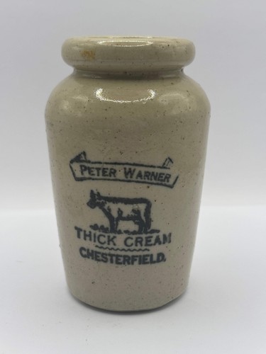 Old advertising cream pot