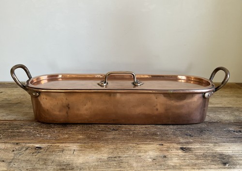 Large antique copper fish - large,