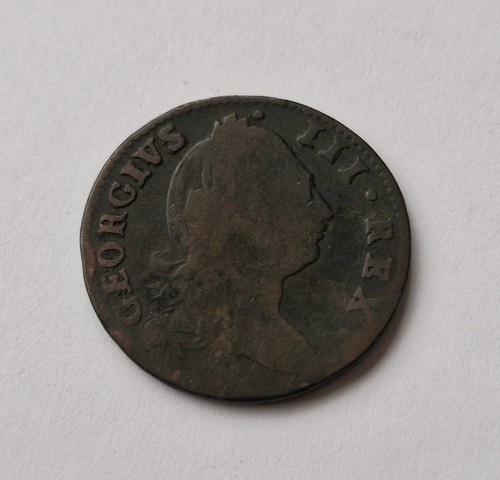 1781 irish half penny george - half,