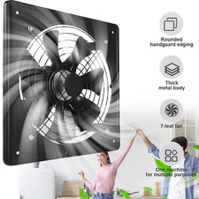 Industrial Extractor Metal Axial Exhaust Ventilation Commercial Air Blower Fan