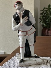 Richard Ginori Capodimonte Pulcinella Figurine 20cm Italian Porcelain Vintage